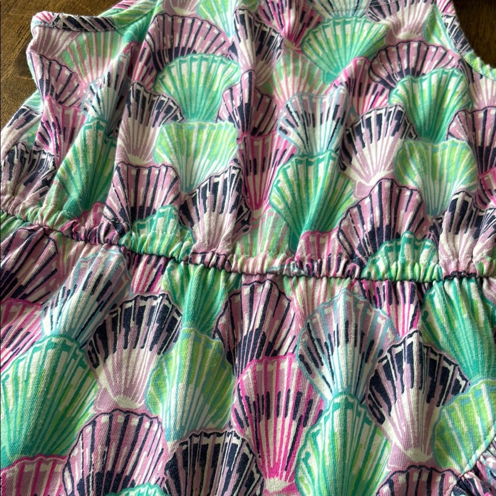 Colorful Kids Dress with Shell Pattern - Picture 3 of 3